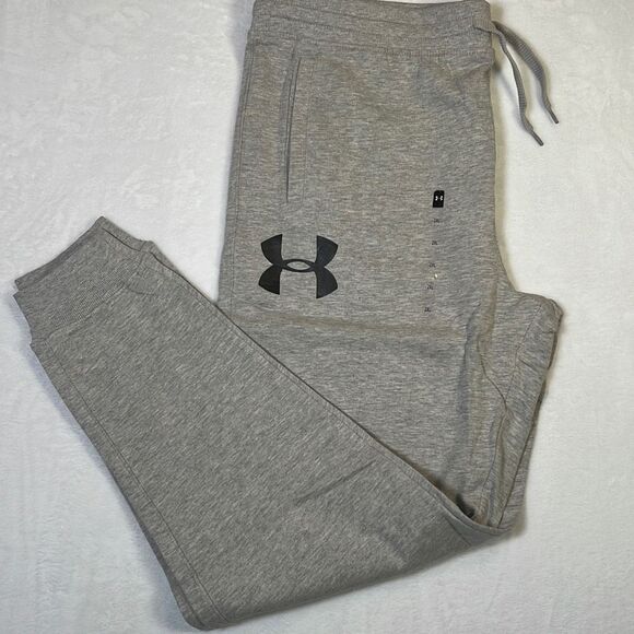 Under Armour UA Men's Rival Fleece Logo Joggers Sweatpants NWT- Men 2XL